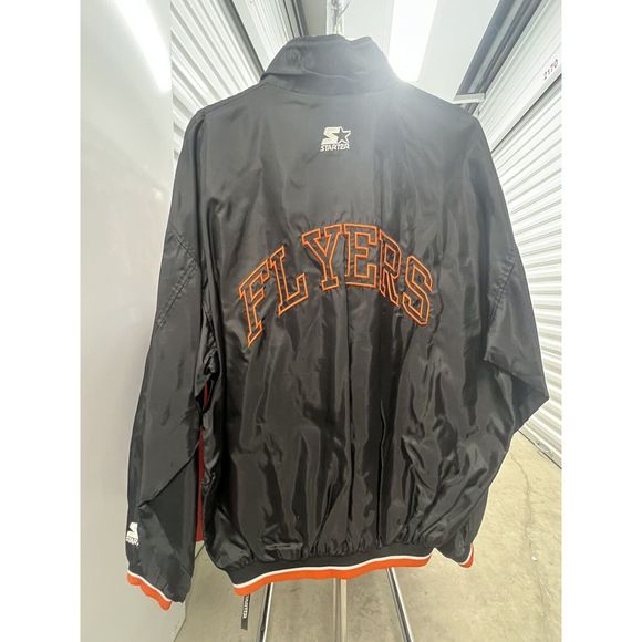 Philadelphia Flyers Jacket 1/4 zip Pullover 90s Vintage Starter Adult XL - Picture 1 of 3